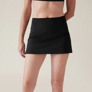 Black Athleta Tidal Swim Skirt